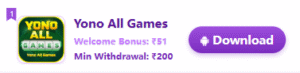Yono Games - Ultimate Gaming App with ₹55 Bonus